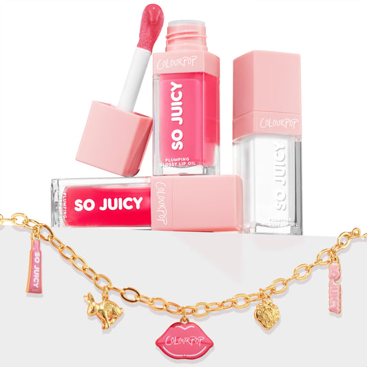 So Juicy Lip Oil and Necklace Set