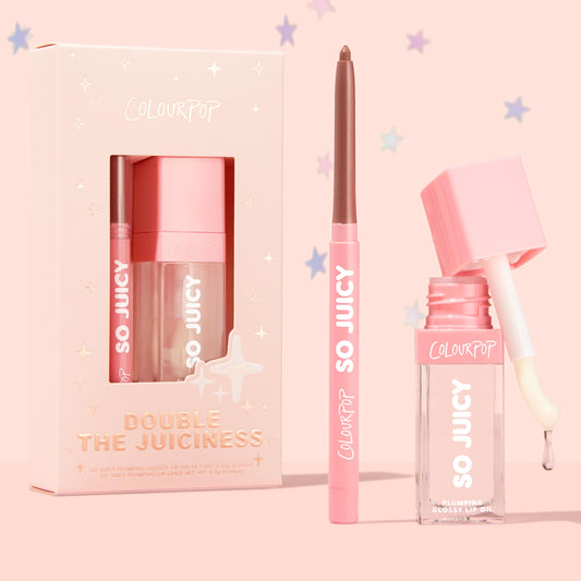 So Juicy Plumping Glossy Lip Oil & Lip Liner Kit