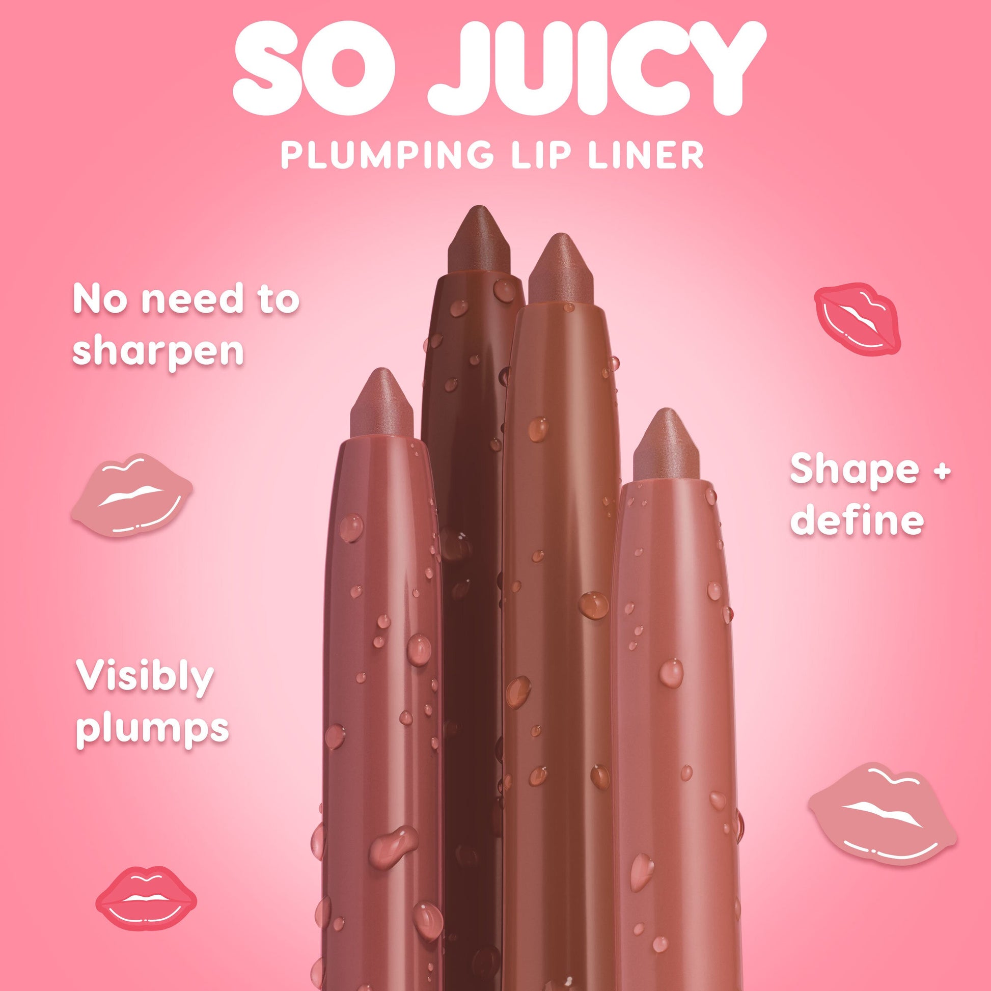 So Juicy Plumping Glossy Lip Oil & Lip Liner Kit - Image 6