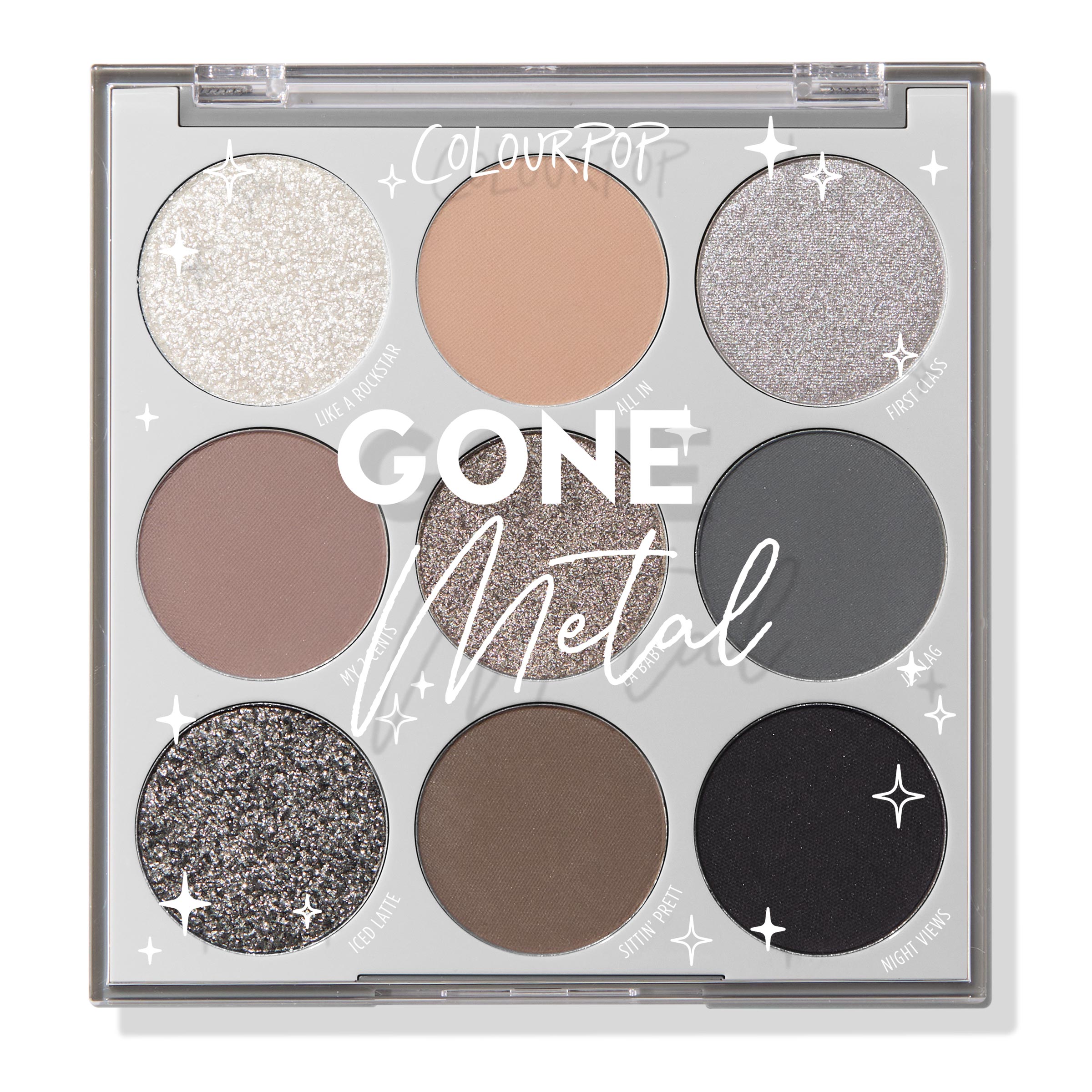 EyePalette-GoneMetal-Closed <strong class=aaaaa>Gone Metal</strong><br/><span class=bbbbb>9-Pan Palette</span><br/><b class=ccccc>pigmented pressed powder palette</b> - Image 1